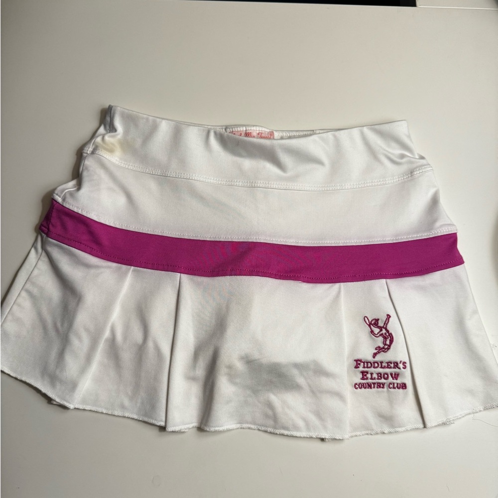 Tennis Skirt White & Pink XXS